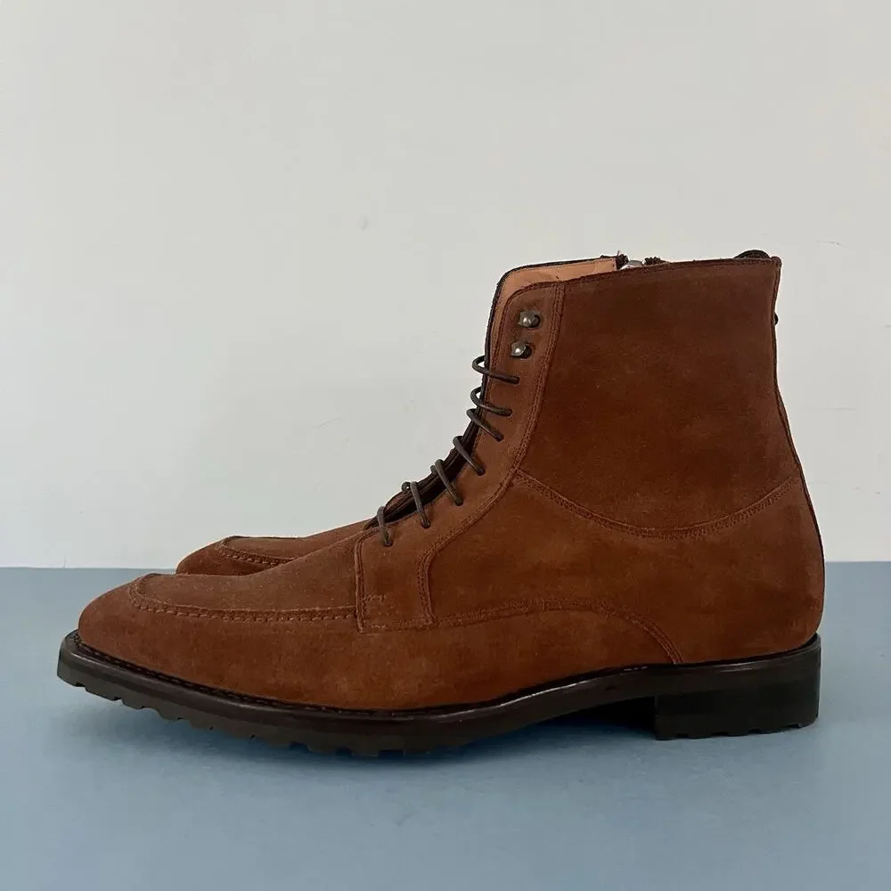 Olimpiadi St. Moritz Impronta Italian Brown Suede Lace Up Mens‎ Boots